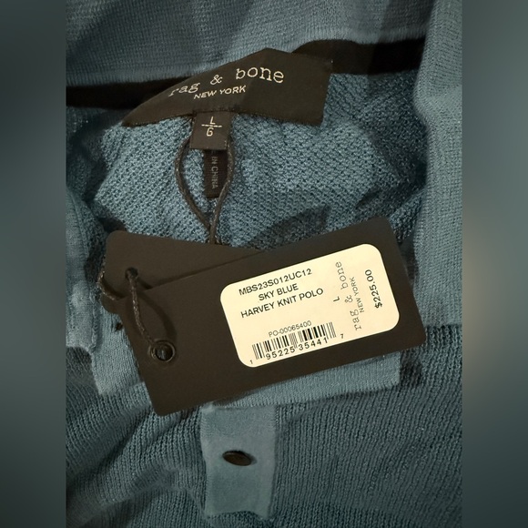 rag & bone Harvey Knit Polo. NWT